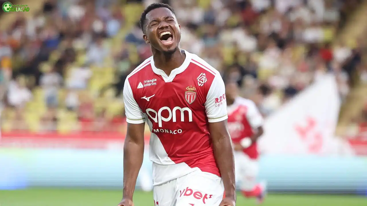 Ansu Fati tỏa sáng rực rỡ trong màu áo AS Monaco (Ảnh: Tribuna)